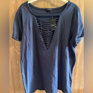 Torrid top with cutout chest